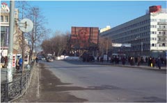 Большой электронный ламповый видеоэкран в Екатеринбурге до апгрейда