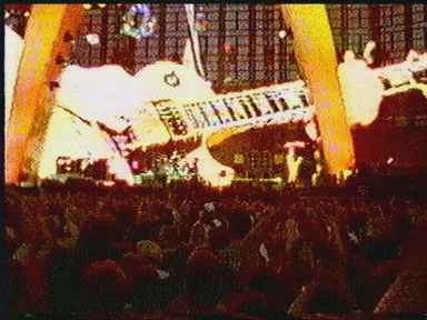 Полноцветное светодиодное электронное табло на концерте